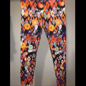LulaRoe 101 Dalmatian OS Leggings